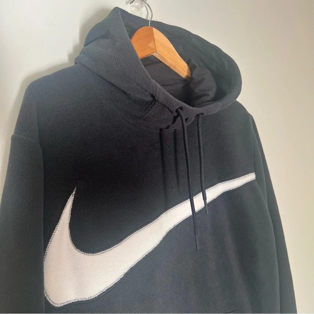 Nike Club Fleece Swoosh Pullover Hoodie Sweatshirt Size Small